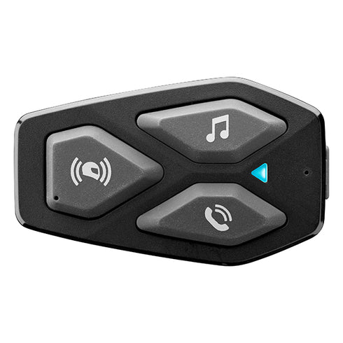 Interphone Ucom 3 Universal Bluetooth Intercom Single + Bike It Pro 2.0 Waterproof Phone Mount and Wireless Fast Charger Kit Bundle